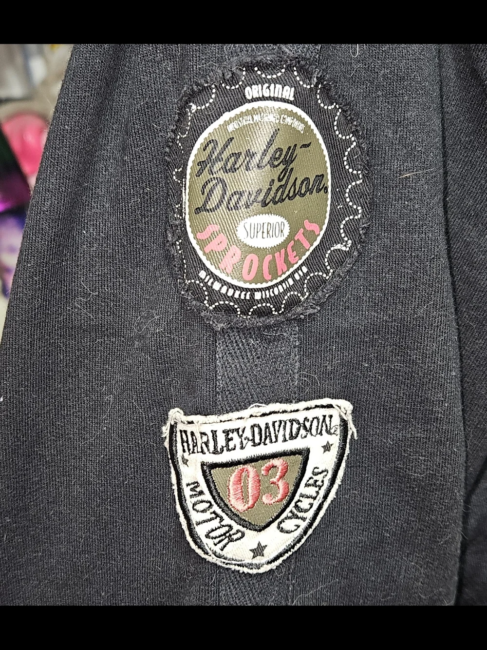 Harley-Davidson Black Zip-Up Sweatshirt - Picture 4 of 5